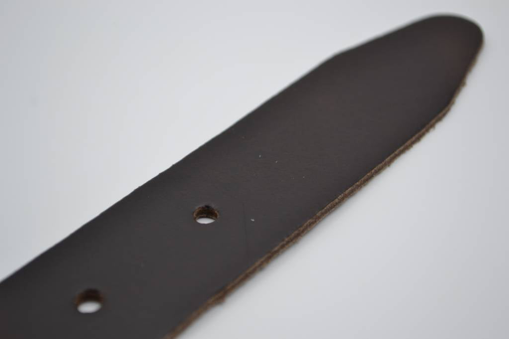 BRUINE LEREN SPLIT RIEM 35mm VERKOOPPRIJS: 29,95,-