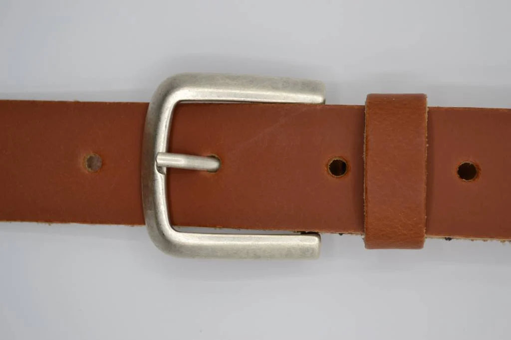 COGNAC LEREN SPLIT RIEM 35mm VERKOOPPRIJS: 29,95,-