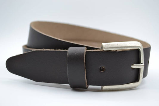 BRUINE LEREN SPLIT RIEM 35mm VERKOOPPRIJS: 29,95,-