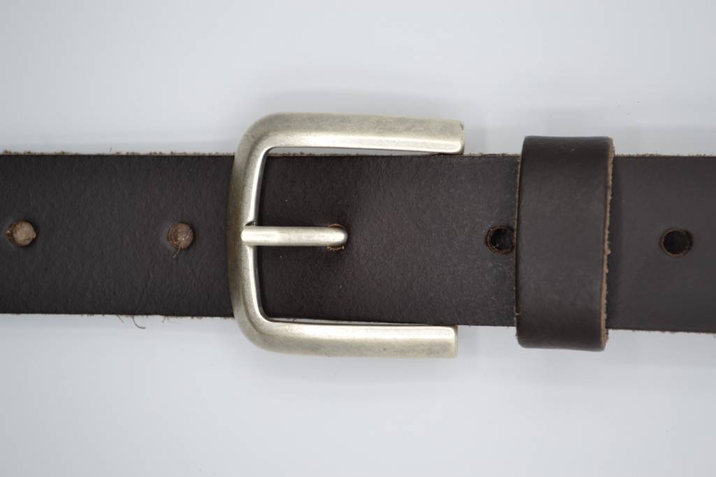 BRUINE LEREN SPLIT RIEM 35mm VERKOOPPRIJS: 29,95,-