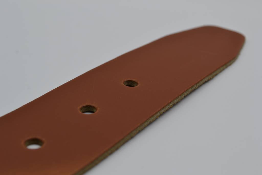 45MM BREDE COGNAC ECHT LEDEREN CASUAL RIEM VERKOOPPRIJS: 27,00,-