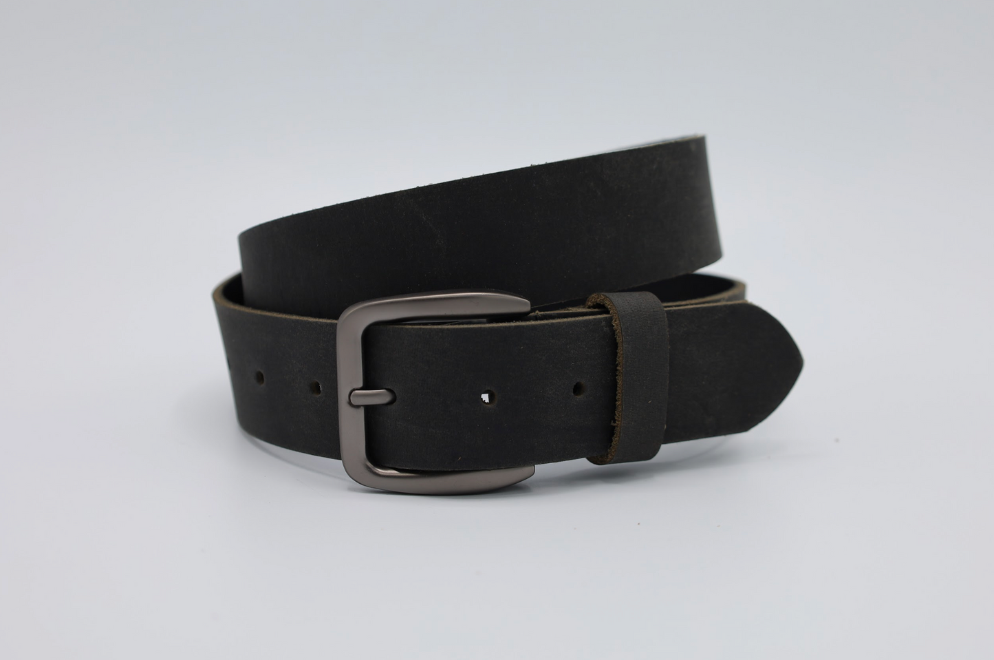 40MM BREDE STOERE ZWARTE RIEM MET ZWARTE GESP VERKOOPPRIJS: 24,95,-