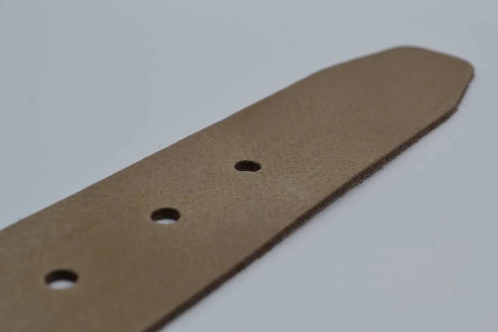 45MM BREDE TAUPE ECHT LEDEREN CASUAL RIEM VERKOOPPRIJS: 27,00,-